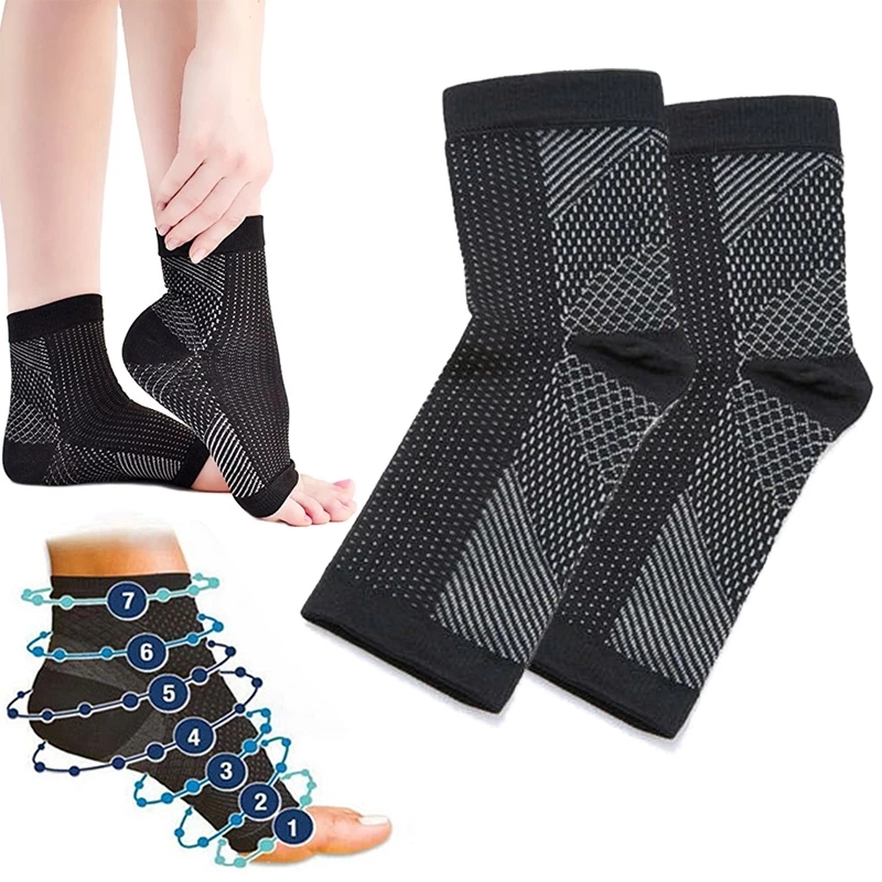 Ankle Brace Sock - Pé anjo anti fadiga compressão luva