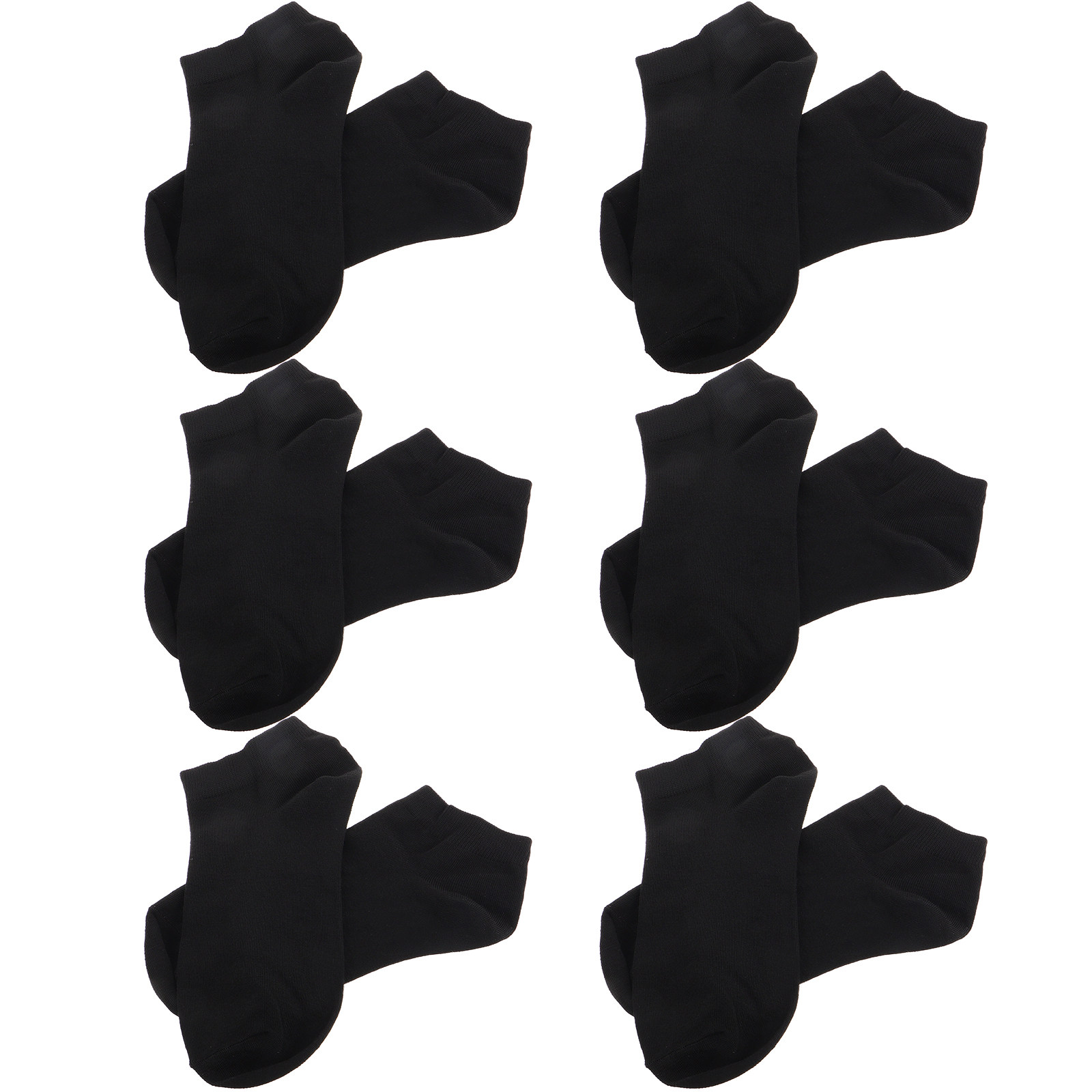Invisibility Sock Loafer - 6 Pares de Meias Invisíveis Femininas,