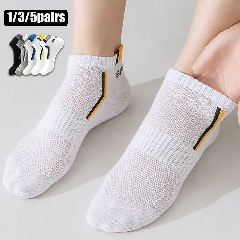 1/3/5 Pares de Meias Esportiva - Ankle Sock Low Cut avaliação e preço