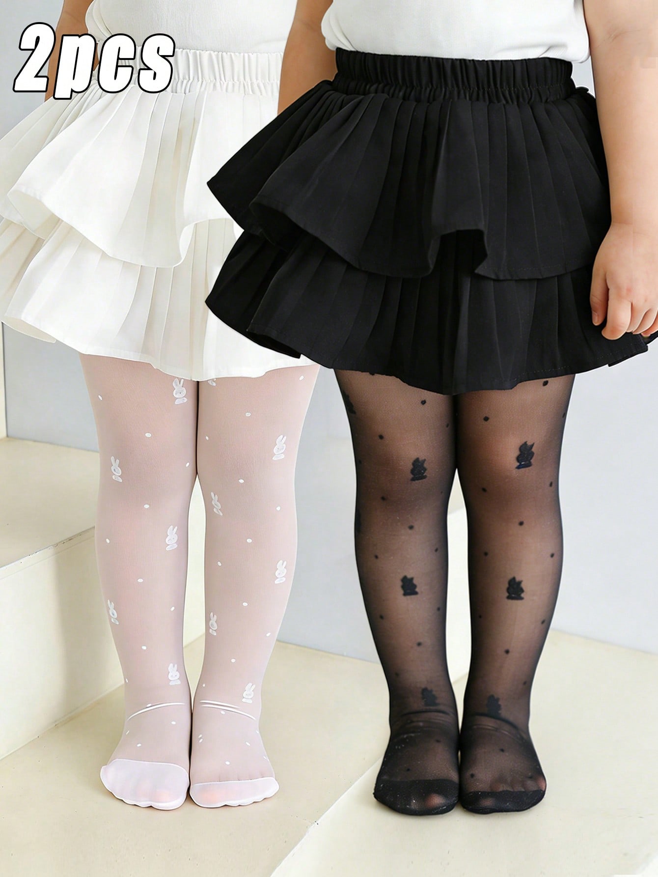 Pacote com 2 meias-calças infa - Tights Pantyhose Sheer avaliação e preço
