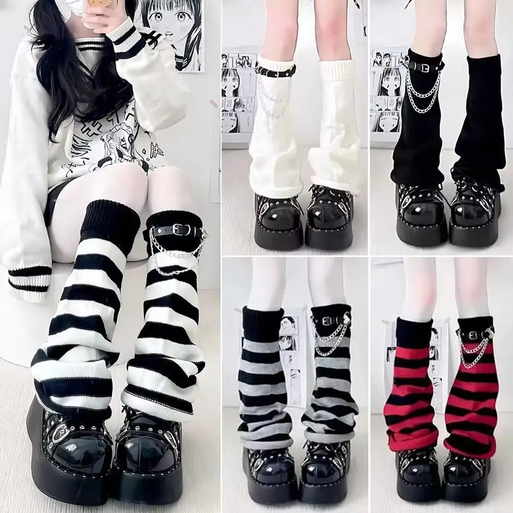 Meias de Bota Góticas Harajuku - Boot Sock Slouchy avaliação e preço
