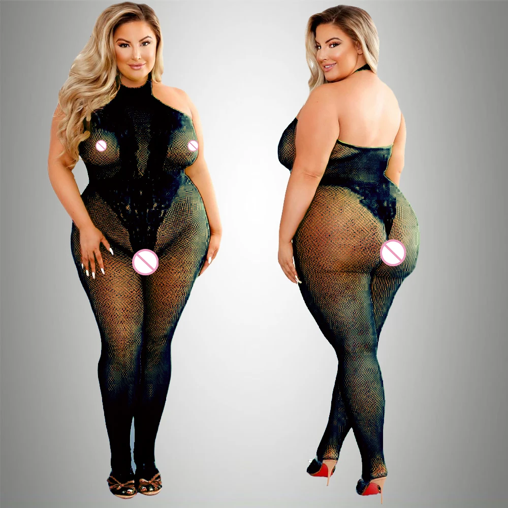 2024 plus size bodystocking qu - Fishnet Stocking Women avaliação e preço