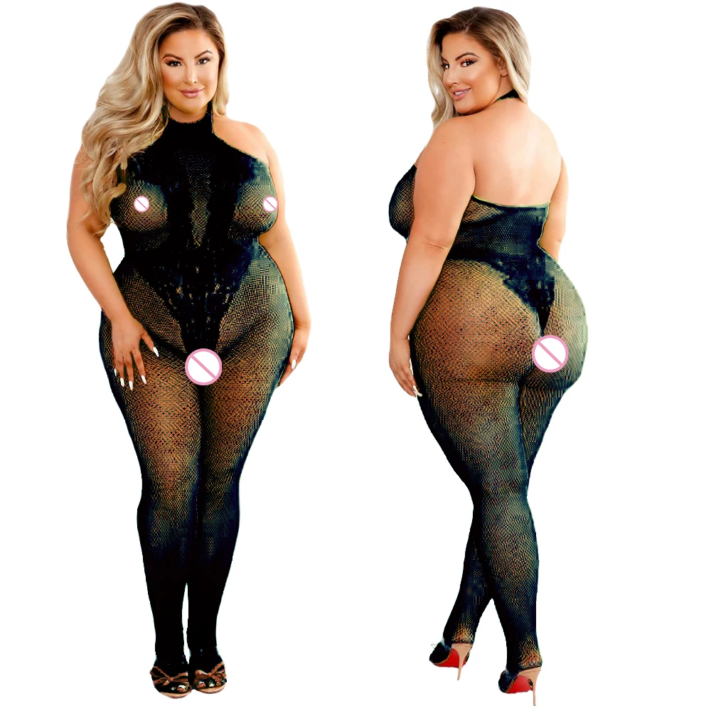 2024 plus size bodystocking qu - Fishnet Stocking Women avaliação e preço